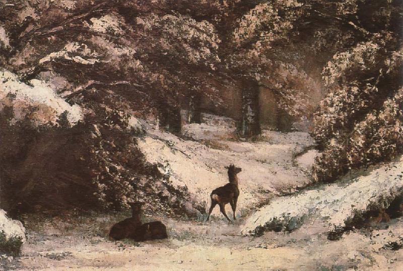 Gustave Courbet Deer China oil painting art